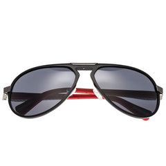 Breed Octans Titanium Polarized Sunglasses - Black/Black