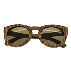Spectrum Flores Wood Polarized Sunglasses - Brown/Brown