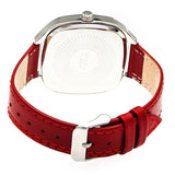 Simplify The 3500 Leather-Band Watch - Silver/Red SIM3506