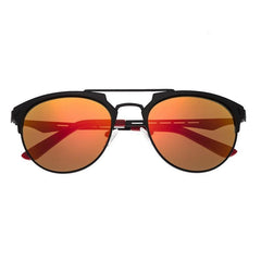 Breed Hercules Titanium Polarized Sunglasses - Black/Red-Yellow