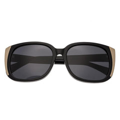 Bertha Natalia Polarized Sunglasses - Black/Black