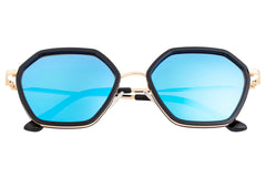 Bertha Ariana Polarized Sunglasses - Black/Blue