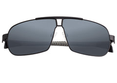 Breed Sagittarius Titanium Polarized Sunglasses - Black/Black