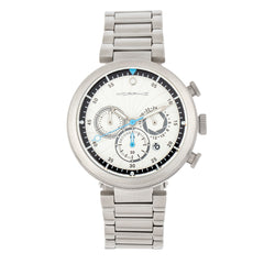 Morphic M87 Series Chronograph Bracelet Watch w/Date - Silver/White