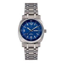 Nautis Stealth Bracelet Watch w/Day/Date  - Blue  - GL2087-C