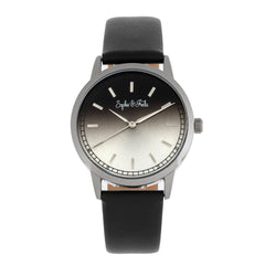 Sophie and Freda San Diego Leather-Band Watch - Black