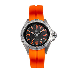 Shield Vessel Strap Watch w/Date - Orange - SLDSH112-2