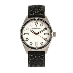 Morphic M69 Series Canvas-Band Watch - Silver