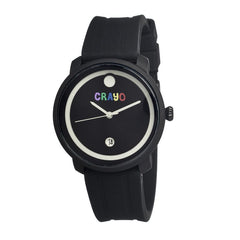 Crayo Fresh Unisex Watch w/Date - Black