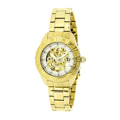 Empress Godiva Automatic MOP Bracelet Watch - Gold/White