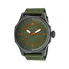 Morphic M48 Series Nylon-Band Watch w/ Day/Date - Gunmetal/Olive