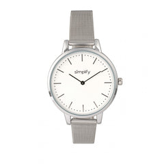 Simplify The 5800 Mesh Bracelet Watch - Silver