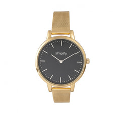Simplify The 5800 Mesh Bracelet Watch - Gold/Black