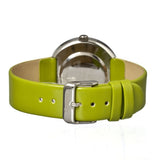 Crayo Button Leather-Band Unisex Watch w/ Day/Date - Green CRACR0203