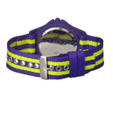 Crayo Carnival Nylon-Band Unisex Watch w/Date - Purple/Lime CRACR0702