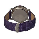 Bertha Ashley MOP Leather-Band Ladies Watch - Silver/Purple BTHBR3002