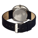 Simplify The 900 Leather-Band Ladies Watch w/ Date - Silver/Black SIM0902