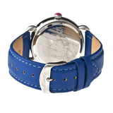 Bertha Ashley MOP Leather-Band Ladies Watch - Silver/Blue BTHBR3005