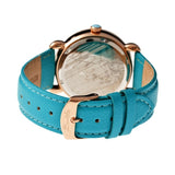 Bertha Ashley MOP Leather-Band Ladies Watch - Rose Gold/Turquoise BTHBR3007