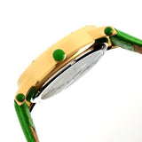Bertha Gisele MOP Leather-Band Ladies Watch - Gold/Green BTHBR4403