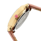 Bertha Daphne MOP Leather-Band Ladies Watch - Light Pink/White BTHBR4605