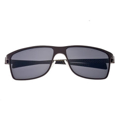 Breed Equator Titanium and Carbon Fiber Polarized Sunglasses - Brown/Black