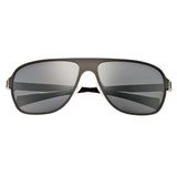 Breed Atmosphere Titanium and Carbon Fiber Polarized Sunglasses - Silver/Silver BSG004SR