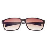 Breed Neptune Titanium and Carbon Fiber Polarized Sunglasses - Brown/Brown BSG008BN