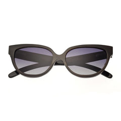 Bertha Taylor Buffalo-Horn Polarized Sunglasses - Black/Black