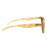 Bertha Taylor Buffalo-Horn Polarized Sunglasses - Honey/Brown BRSBR001C