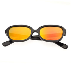 Bertha Harley Buffalo-Horn Polarized Sunglasses - Black/Gold