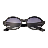 Bertha Laurel Buffalo-Horn Polarized Sunglasses - Black/Black BRSBR006B