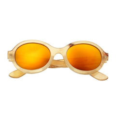 Bertha Laurel Buffalo-Horn Polarized Sunglasses - Honey/Gold BRSBR006C
