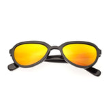 Bertha Alexa Buffalo-Horn Polarized Sunglasses - Black/Gold BRSBR007B