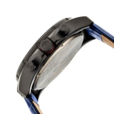 Morphic M36 Series Leather-Band Chronograph Watch - Black/Blue MPH3606