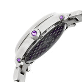 Sophie & Freda Siena Ladies Bracelet Watch - Silver/Red SAFSF2602