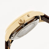Reign Bhutan Leather-Band Automatic Watch - Gold/Silver REIRN1605