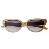 Bertha Taylor Buffalo-Horn Polarized Sunglasses - Vanilla/Black BRSBR001ZC