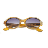 Bertha Laurel Buffalo-Horn Polarized Sunglasses - Vanilla/Black BRSBR006ZC