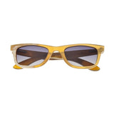 Bertha Zoe Buffalo-Horn Polarized Sunglasses - Vanilla/Black BRSBR008ZC