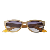 Bertha Carly Buffalo-Horn Polarized Sunglasses - Vanilla/Black BRSBR009ZC