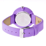 Crayo Easy Leather-Band Unisex Watch w/ Date - Lavender CRACR2409