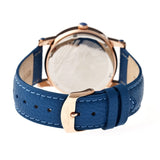 Bertha Betsy MOP Leather-Band Ladies Watch - Rose Gold/Blue BTHBR5705