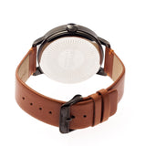 Simplify The 2500 Leather-Band Men's Watch w/ Date - Orange SIM2506