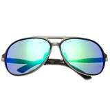 Breed Earhart Aluminium Polarized Sunglasses - Gunmetal/Blue-Green BSG011GM