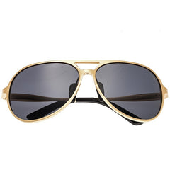 Breed Earhart Aluminium Polarized Sunglasses - Gold/Black BSG011GD