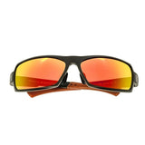 Breed Cosmos Aluminium Polarized Sunglasses - Black/Red-Yellow BSG013BK