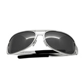 Breed Xander Aluminium Polarized Sunglasses - Silver/Silver BSG014SR