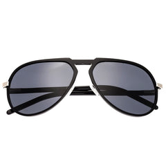 Breed Nova Aluminium Polarized Sunglasses - Black/Black
