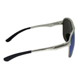 Breed Jupiter Aluminium Polarized Sunglasses - Silver/Blue-Green BSG019SR